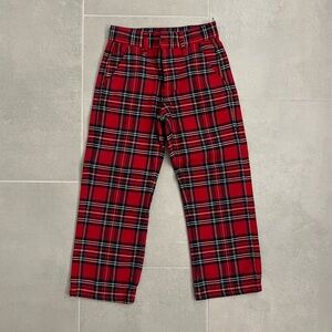 The Beaufort Bonnet Company boys Red tartan Pants size 6